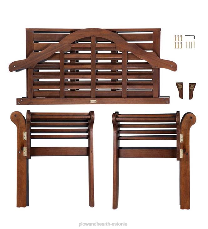 hoov & aed 820L487 lutyensi puidust aiapink - valge Plow & Hearth