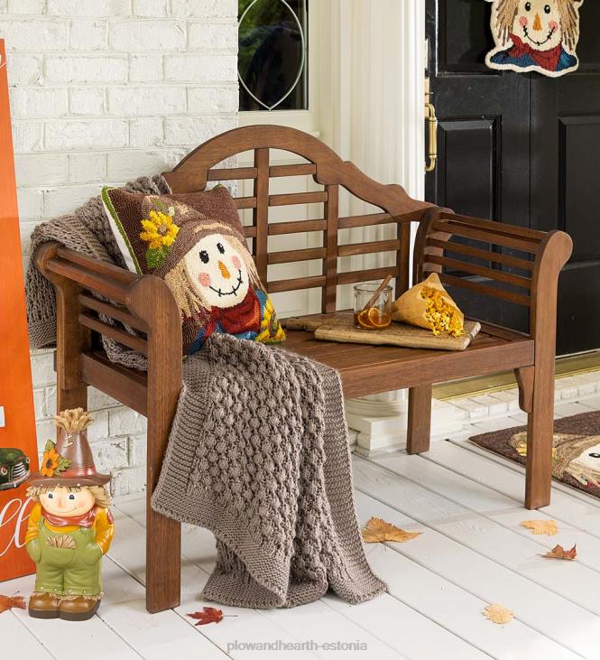 hoov & aed 820L487 lutyensi puidust aiapink - valge Plow & Hearth