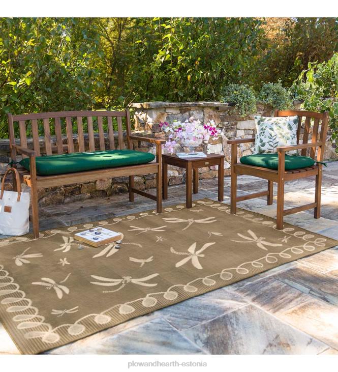 hoov & aed 820L491 lancaster eukalüpti puidust pink - looduslik Plow & Hearth