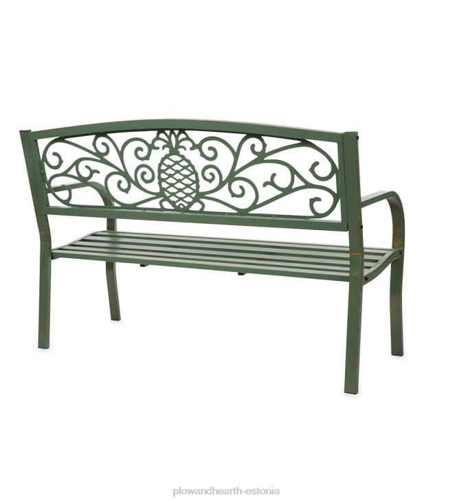 hoov & aed 820L501 ananassist metallist aiapink - verdigris Plow & Hearth