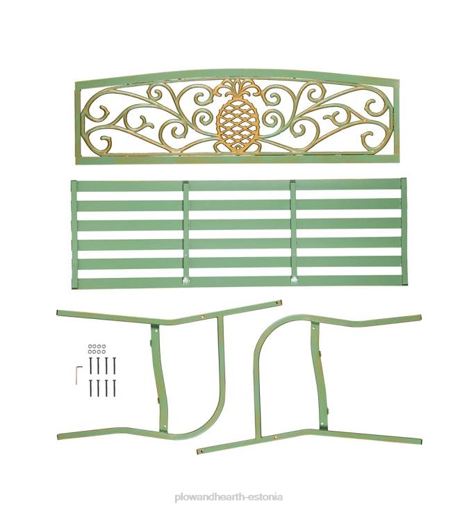 hoov & aed 820L501 ananassist metallist aiapink - verdigris Plow & Hearth