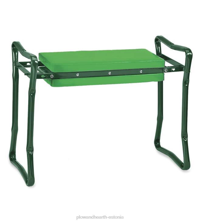 hoov & aed 820L984 kokkupandav poroloonpadjaga aiapõlvili/iste - roheline Plow & Hearth