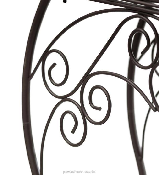 hoov & aed 820L911 kahe riiuliga malmist taimealus lindudega Plow & Hearth