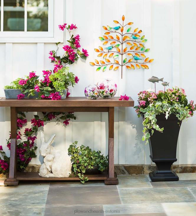 hoov & aed 820L913 richmond isekastva pjedestaaliga urni istutusmasin - valge Plow & Hearth