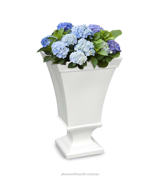 hoov & aed 820L913 richmond isekastva pjedestaaliga urni istutusmasin - valge Plow & Hearth