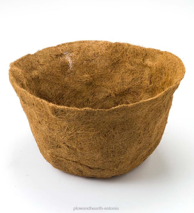 hoov & aed 820L914 jalaga metallist korv-istutusmasin kookosvoodriga Plow & Hearth