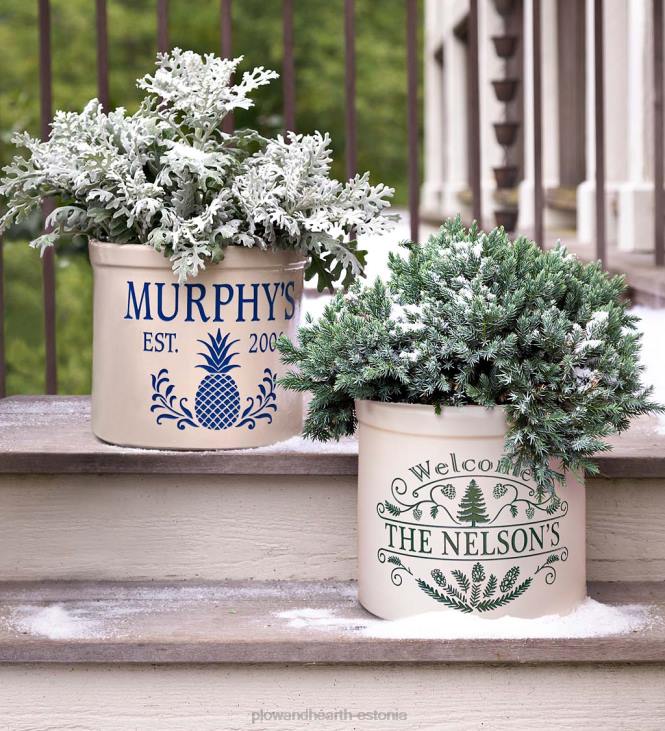 hoov & aed 820L916 isikupärastatud männipuidust tervituskivinõu - must Plow & Hearth