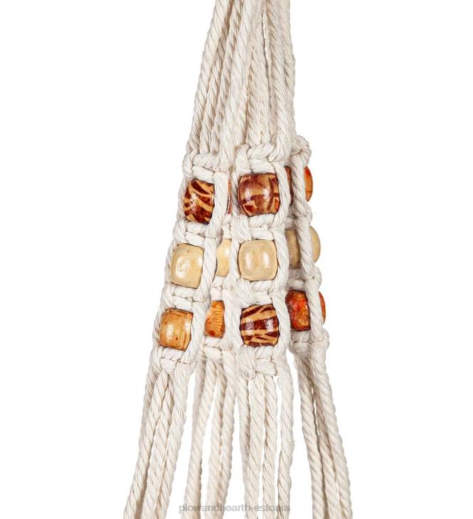 hoov & aed 820L930 olivia kangast istutusmasin makramee hoidjaga - sinine Plow & Hearth