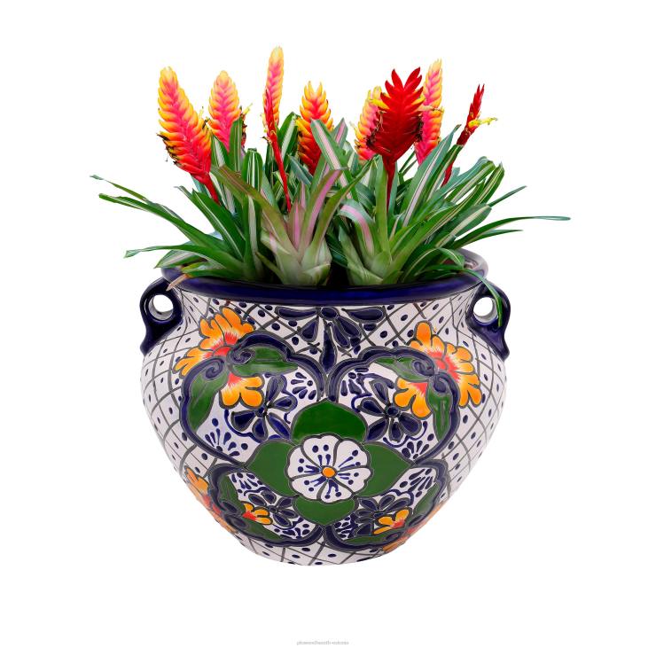 hoov & aed 820L946 suur valge talavera chata istutusmasin Plow & Hearth