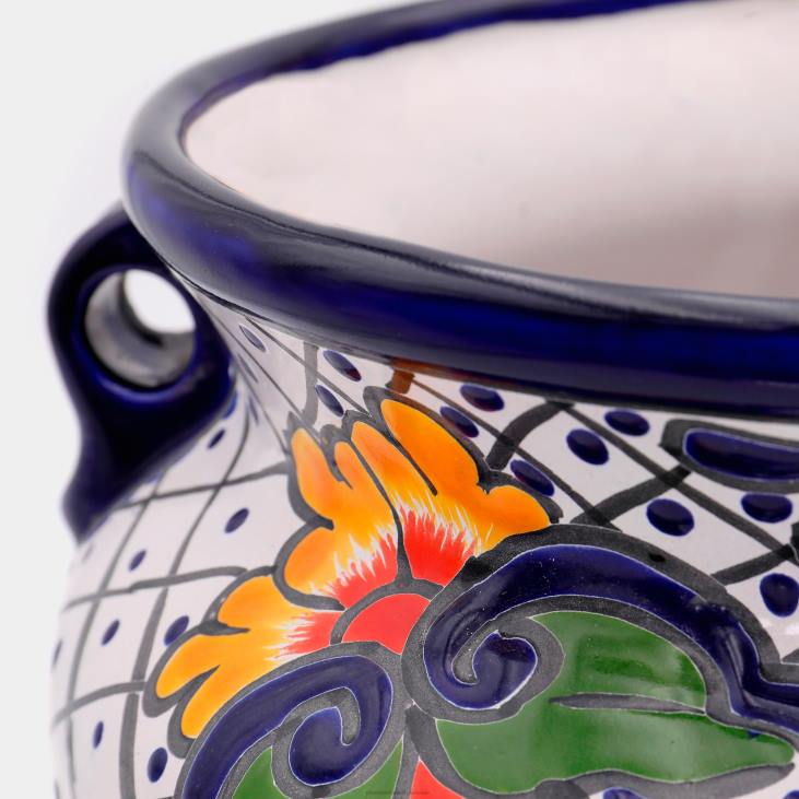 hoov & aed 820L946 suur valge talavera chata istutusmasin Plow & Hearth