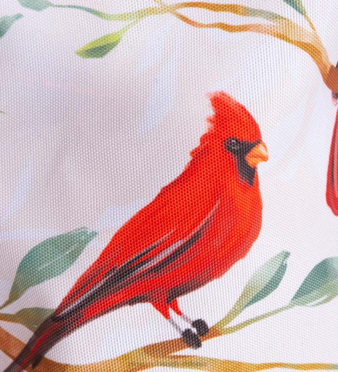 hoov & aed 820L947 linnukujundusega voodriga lõuendist istutusmasinad, komplektis 3 - punane kardinal Plow & Hearth