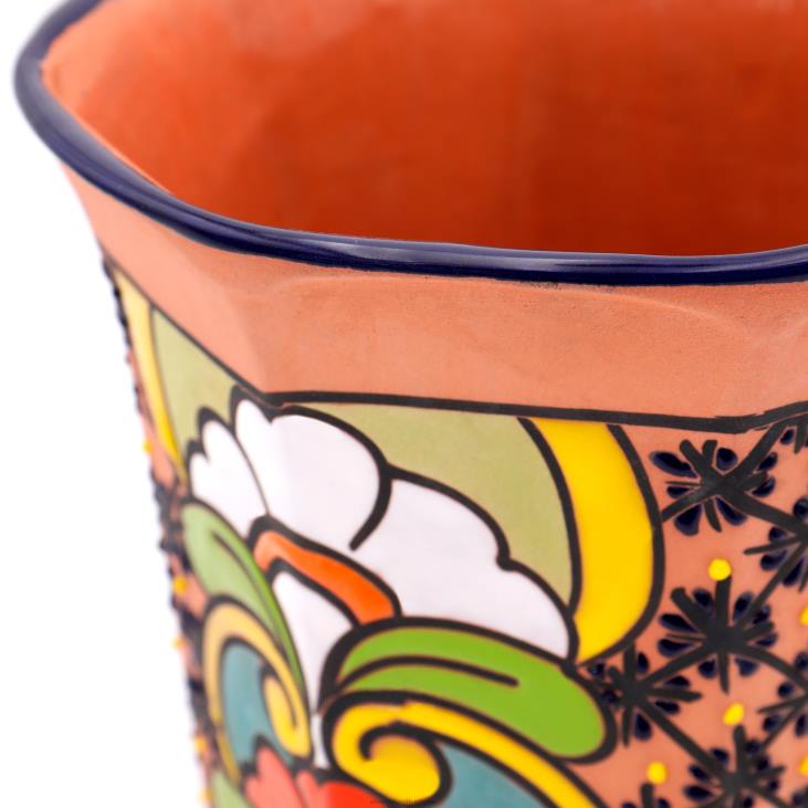 hoov & aed 820L957 keskmise kaheksanurkne talavera lillevaas Plow & Hearth