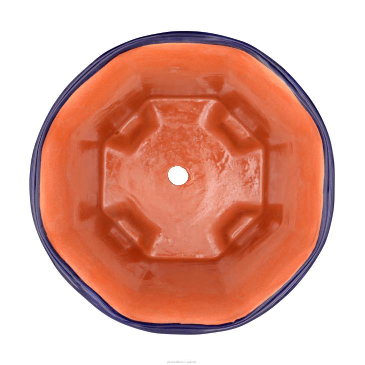 hoov & aed 820L957 keskmise kaheksanurkne talavera lillevaas Plow & Hearth