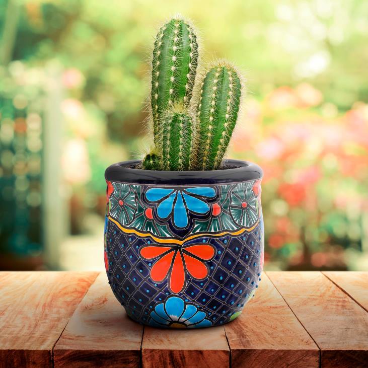 hoov & aed 820L964 keskmine sinine talavera kellukülvik Plow & Hearth