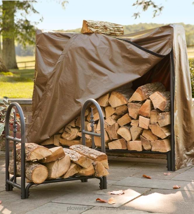 hoov & aed 820L1003 raskeveokite terasest puidust riiul lõpliku disainiga Plow & Hearth