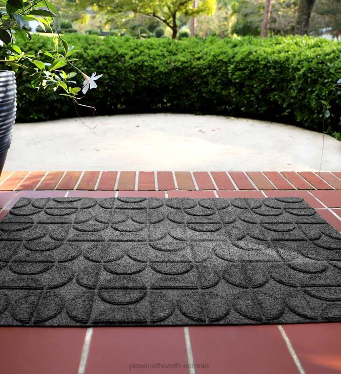 hoov & aed 820L1038 vesihog liivakell sise-/väljas ääristeta uksematt, 2' x 3' - süsi Plow & Hearth