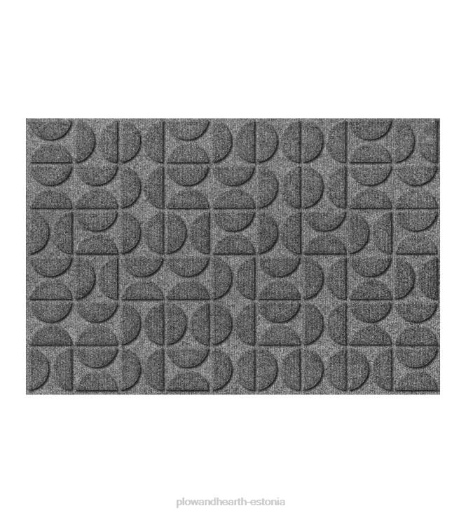 hoov & aed 820L1038 vesihog liivakell sise-/väljas ääristeta uksematt, 2' x 3' - süsi Plow & Hearth