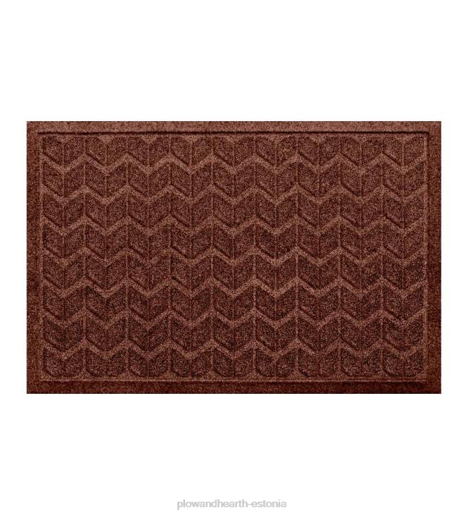 hoov & aed 820L1071 waterhog masinas pestav chevron uksematt - graniit Plow & Hearth