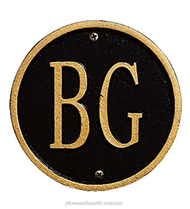 hoov & aed 820L703 valmistatud Ameerikas helmestega valatud alumiiniumist seina või muru aadressitahvel Plow & Hearth