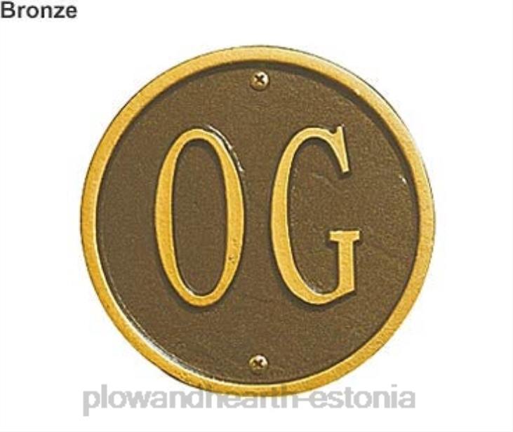 hoov & aed 820L709 mõõdab valatud alumiiniumist seina- ja muruplaate Plow & Hearth