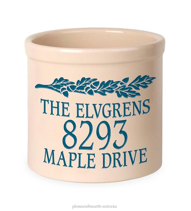 hoov & aed 820L710 tammetõru isikupärastatud aadressikruus nime ja majanumbriga - punane Plow & Hearth