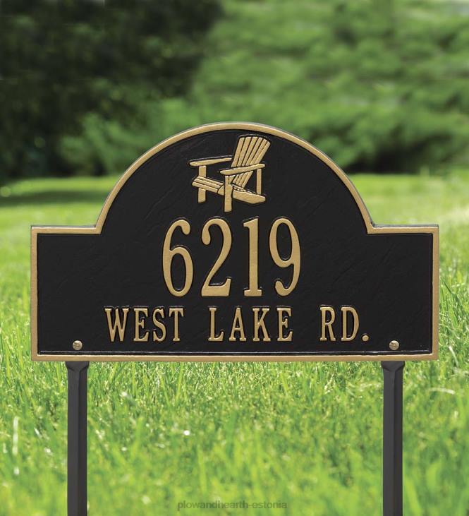 hoov & aed 820L713 adirondacki muruplaat - must Plow & Hearth