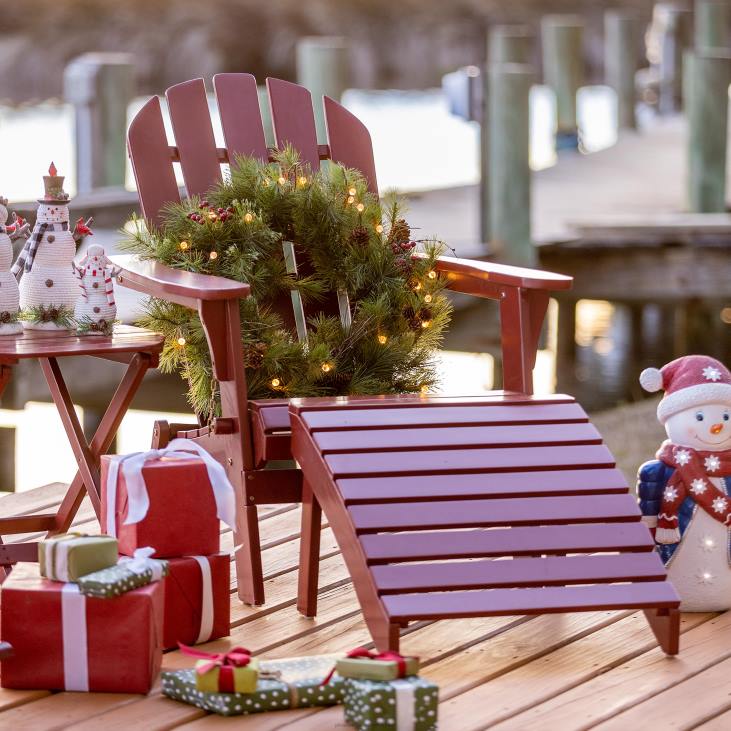 hoov & aed 820L675 eukalüptipuidust adirondack välimööbel Plow & Hearth