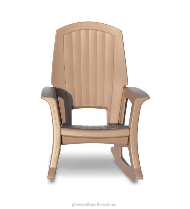 hoov & aed 820L678 iga ilmaga keskkonnasõbralik Rockaway kiiktool - taupe pruun Plow & Hearth