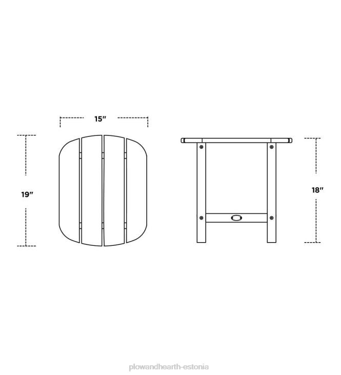 hoov & aed 820L679 polüwood adirondack mööbel Plow & Hearth