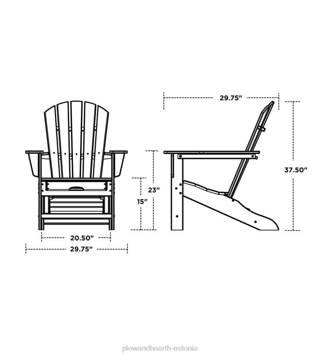 hoov & aed 820L679 polüwood adirondack mööbel Plow & Hearth