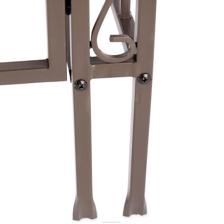 hoov & aed 820L653 metallist kaarekujulised linnud ja lehed aialehtla koos väravaga Plow & Hearth