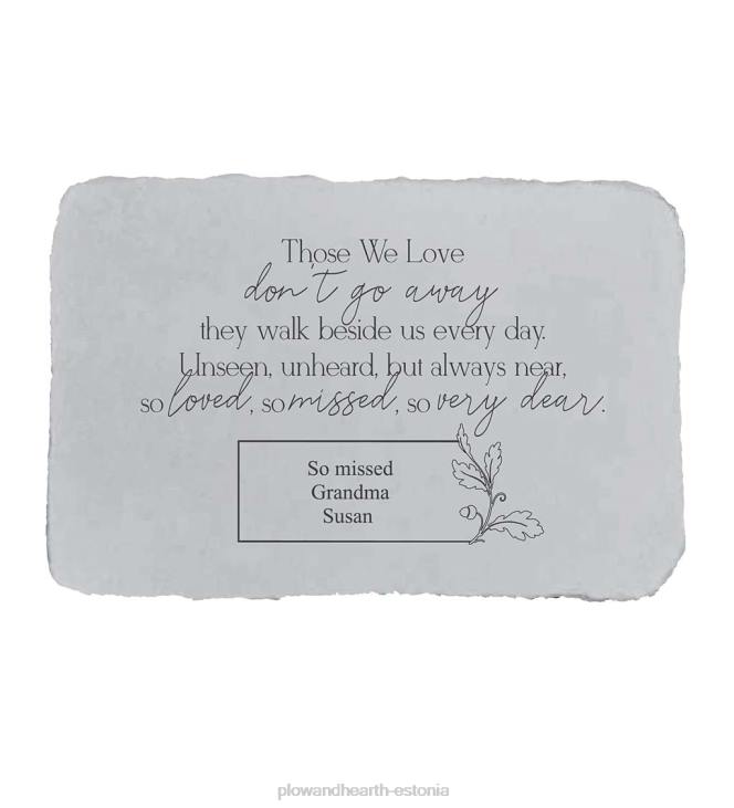 hoov & aed 820L696 isikupärastatud need, keda me armastame, mälestusaia kivi Plow & Hearth