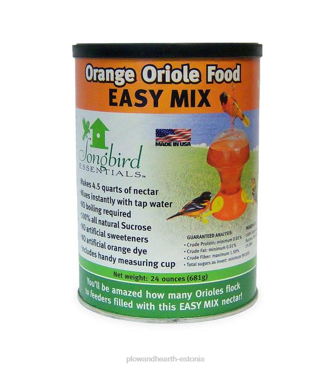 hoov & aed 820L776 24-untsise apelsini oriole nektari segu Plow & Hearth