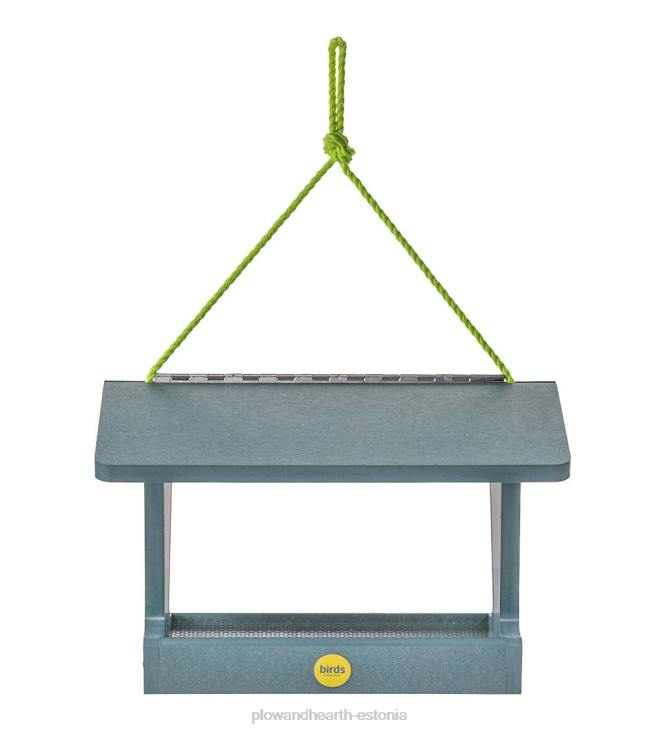 hoov & aed 820L748 värviline taaskasutatud polü-saematerjalist punkri stiilis linnusöötja - kollane Plow & Hearth