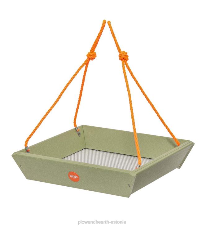 hoov & aed 820L757 värviline taaskasutatud polü-saematerjalist rippkandikuga linnusöötja - sinine Plow & Hearth