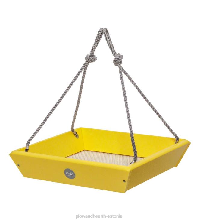 hoov & aed 820L757 värviline taaskasutatud polü-saematerjalist rippkandikuga linnusöötja - sinine Plow & Hearth