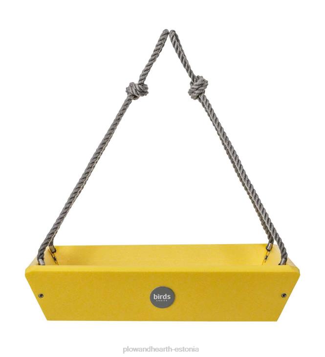 hoov & aed 820L757 värviline taaskasutatud polü-saematerjalist rippkandikuga linnusöötja - sinine Plow & Hearth