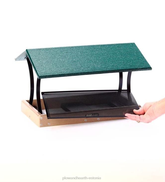 hoov & aed 820L770 suur polü-saematerjalist läbilendava lindude toitja Plow & Hearth