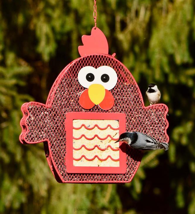 hoov & aed 820L772 punase kana kahe seemne / suet linnusöötja Plow & Hearth