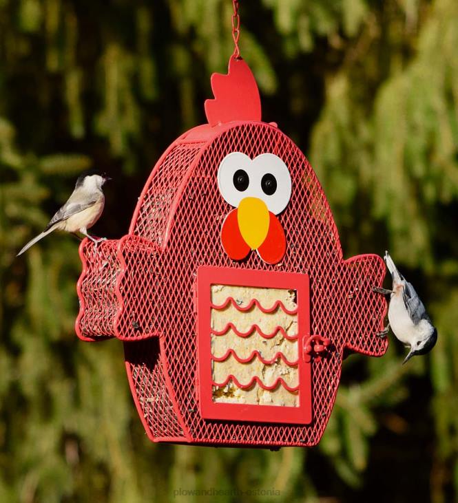 hoov & aed 820L772 punase kana kahe seemne / suet linnusöötja Plow & Hearth