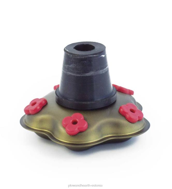 hoov & aed 820L774 taaskasutatud klaasist kõrge karnevali koolibri söötja Plow & Hearth