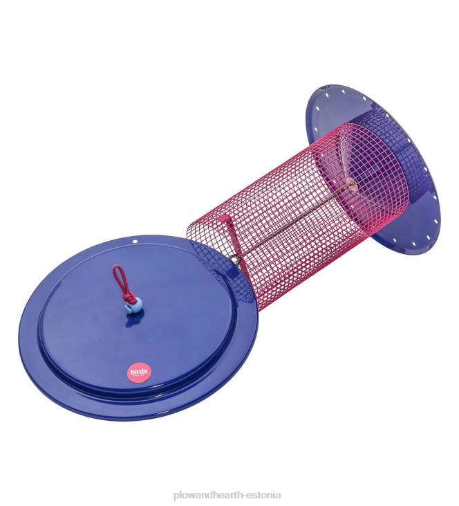 hoov & aed 820L777 suur metallist päevalilleseemne lindude toitja - sinine Plow & Hearth