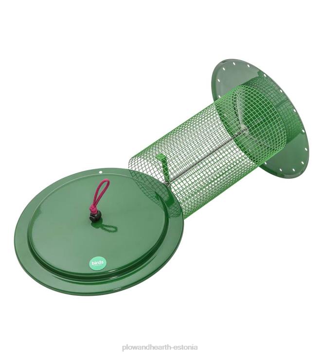 hoov & aed 820L777 suur metallist päevalilleseemne lindude toitja - sinine Plow & Hearth