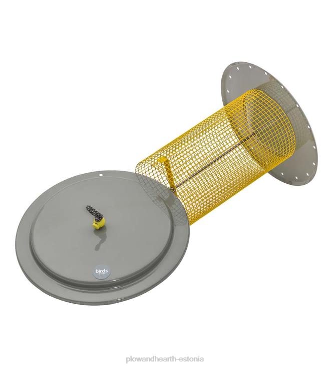 hoov & aed 820L777 suur metallist päevalilleseemne lindude toitja - sinine Plow & Hearth