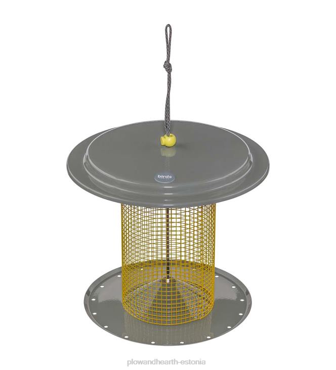 hoov & aed 820L777 suur metallist päevalilleseemne lindude toitja - sinine Plow & Hearth