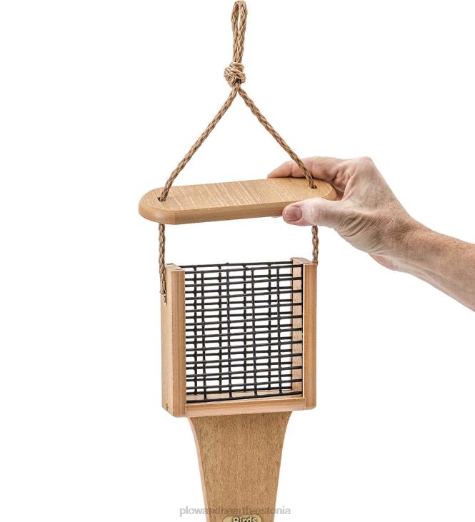 hoov & aed 820L816 taaskasutatud polü-saematerjalist ühe koogi suet söötja Plow & Hearth