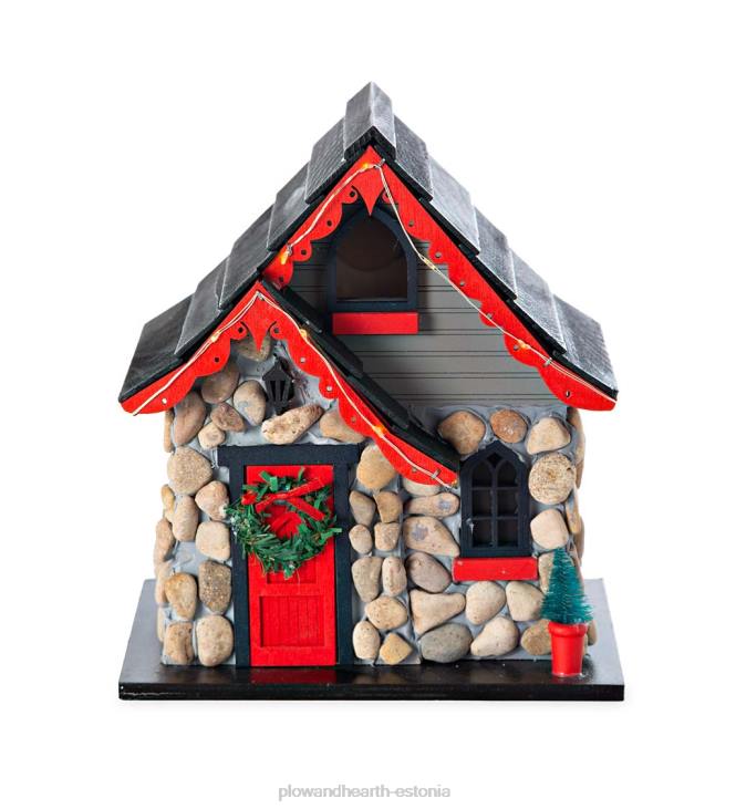 hoov & aed 820L860 valgustatud jõulumaja linnumaja Plow & Hearth