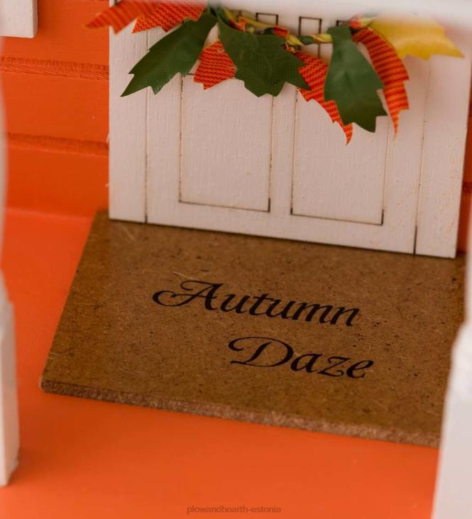 hoov & aed 820L880 sügisene daze puidust linnumaja ja postamendi komplekt Plow & Hearth