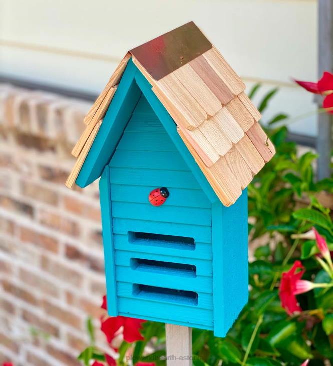 hoov & aed 820L897 lepatriinu maja kinnituspulgaga - kollane Plow & Hearth