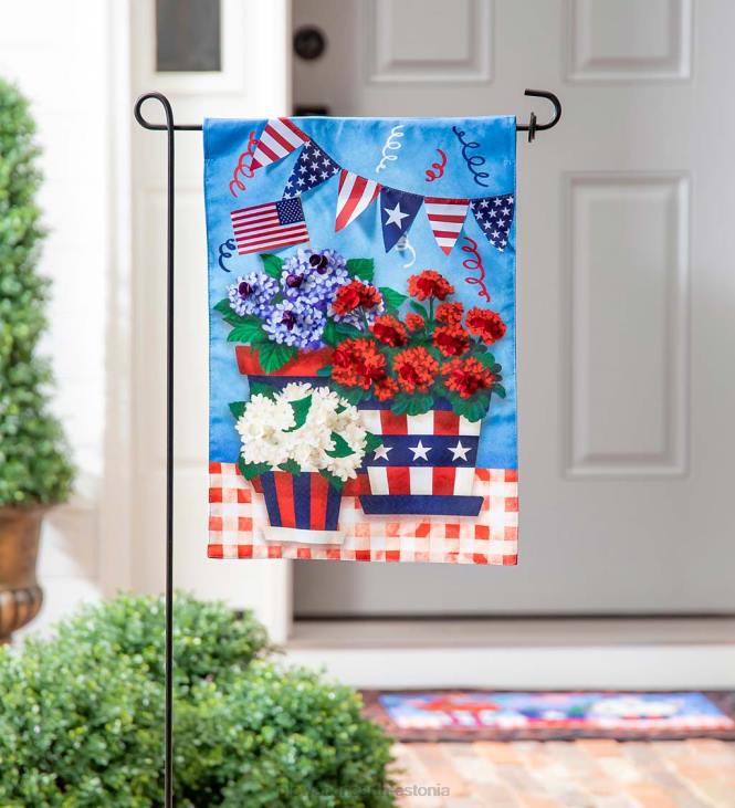 hoov & aed 820L244 isamaaline lillepoti aia linane lipp Plow & Hearth